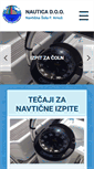 Mobile Screenshot of nautica-jadranje.si